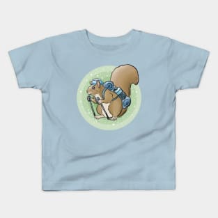 Squirrel hiker Kids T-Shirt